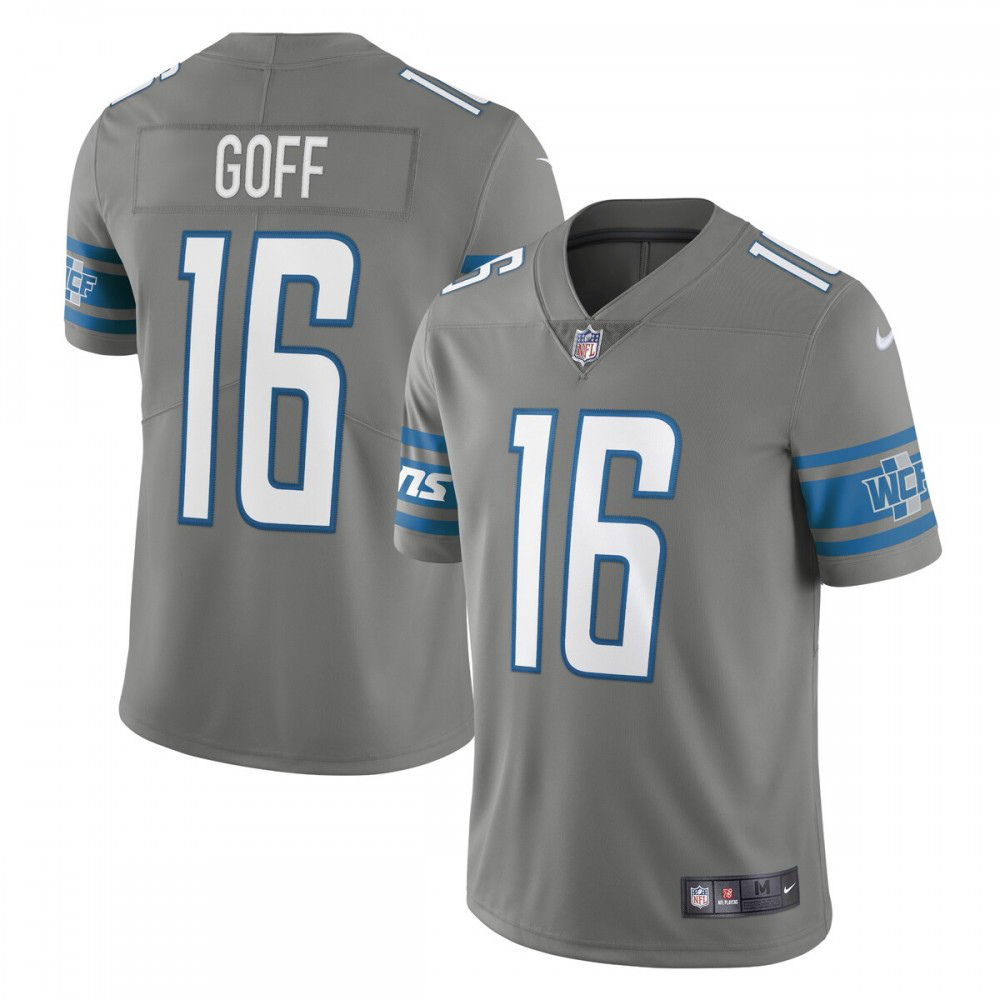 Jared Goff Detroit Lions Alternate Vapor Limited Jersey - Steel