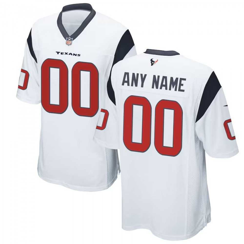 Houston Texans Custom Game Jersey - White