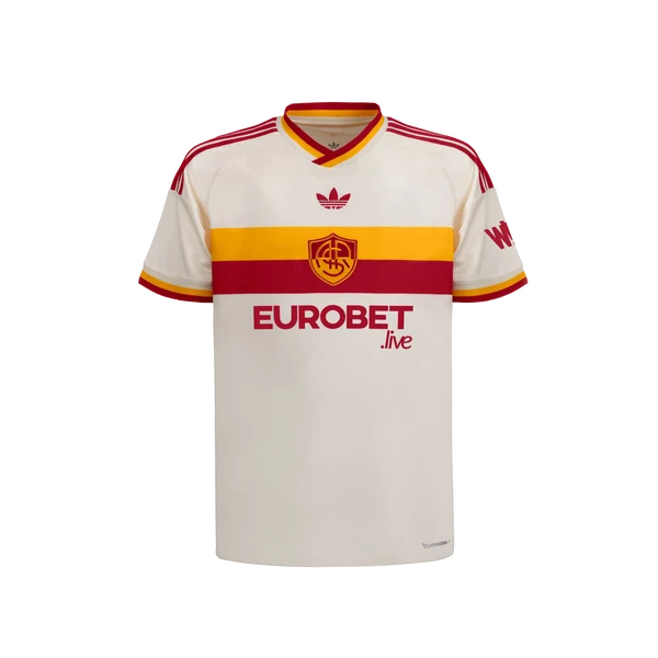 AS Roma 2026/27 Away Unisex Jersey - Off-White Soccer Shirt