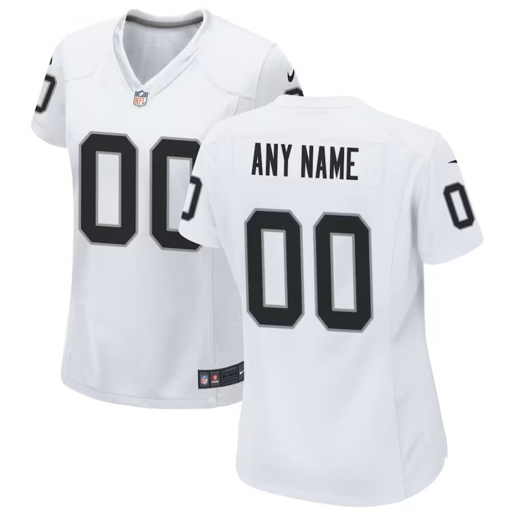 Las Vegas Raiders Women's Custom Game Jersey - White