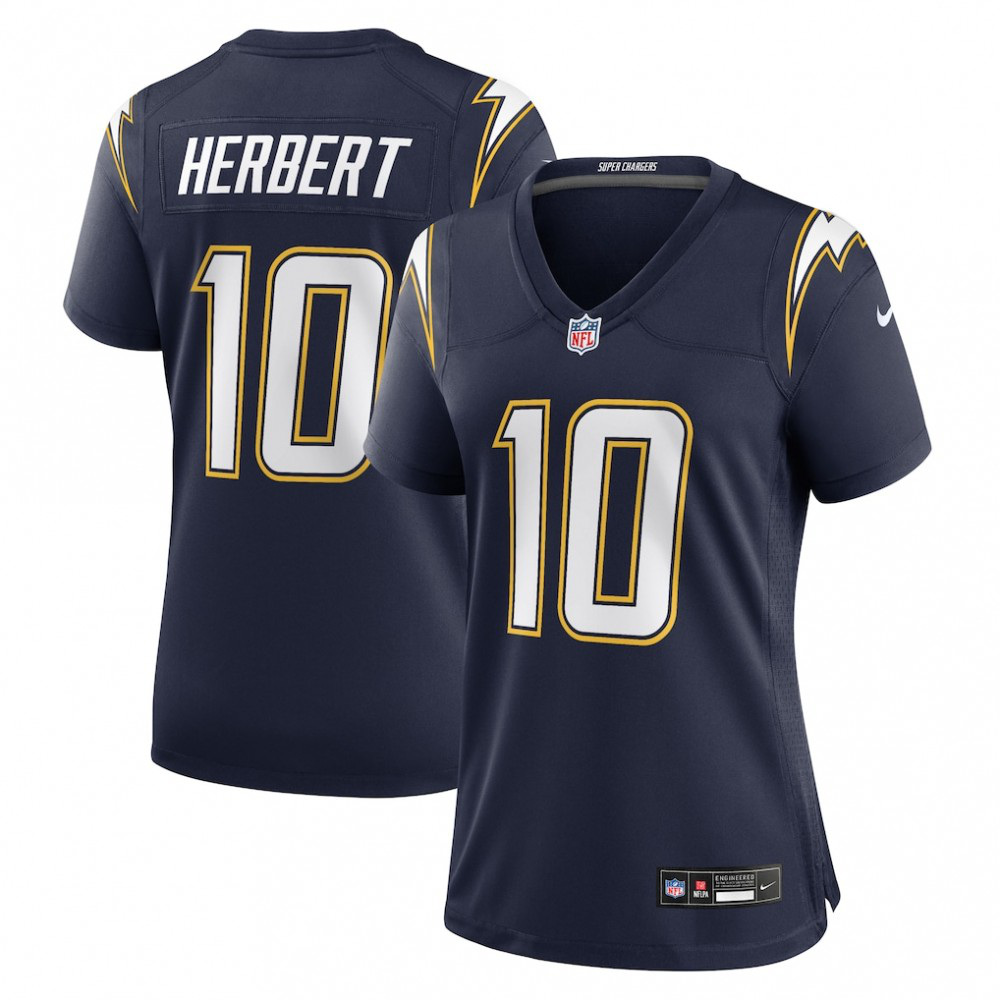 Justin Herbert Los Angeles Chargers Women's Alternate Game Jersey - Navy