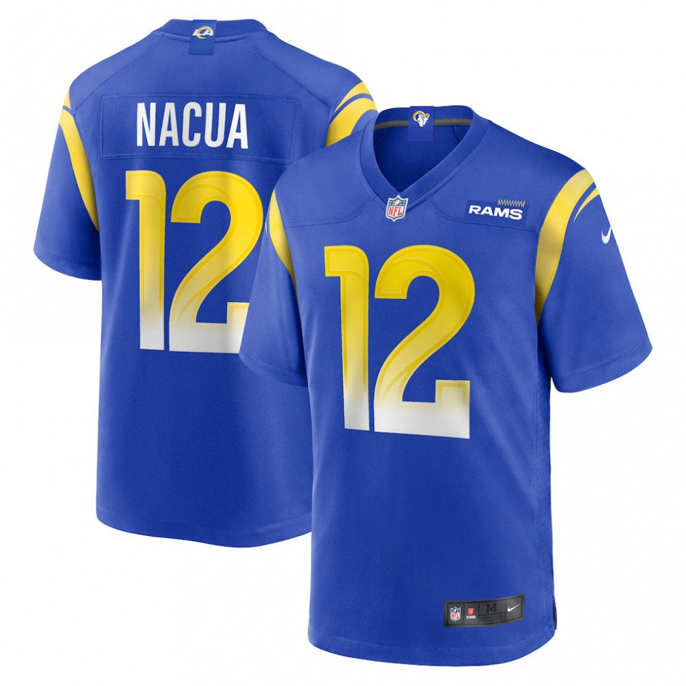 Puka Nacua Los Angeles Rams Game Player Jersey - Royal