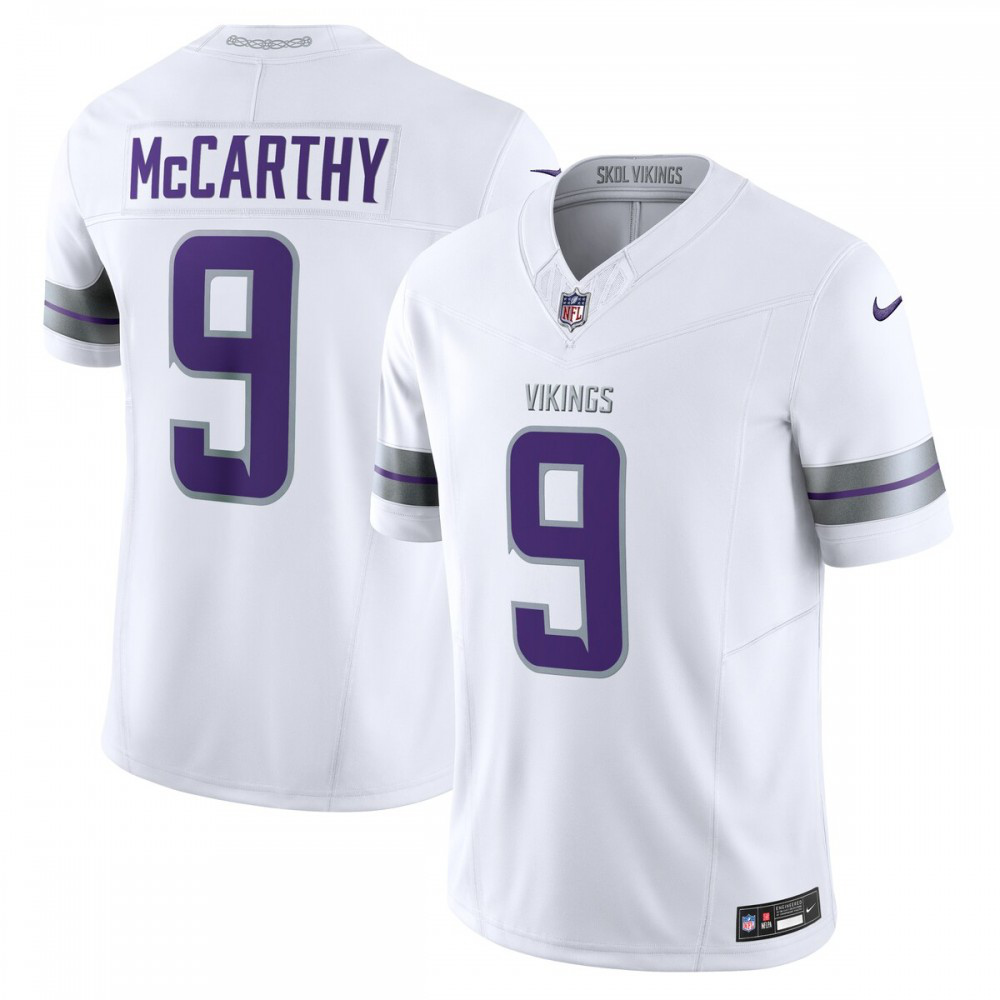 J.J. McCarthy Minnesota Vikings Vapor F.U.S.E. Limited Jersey - White