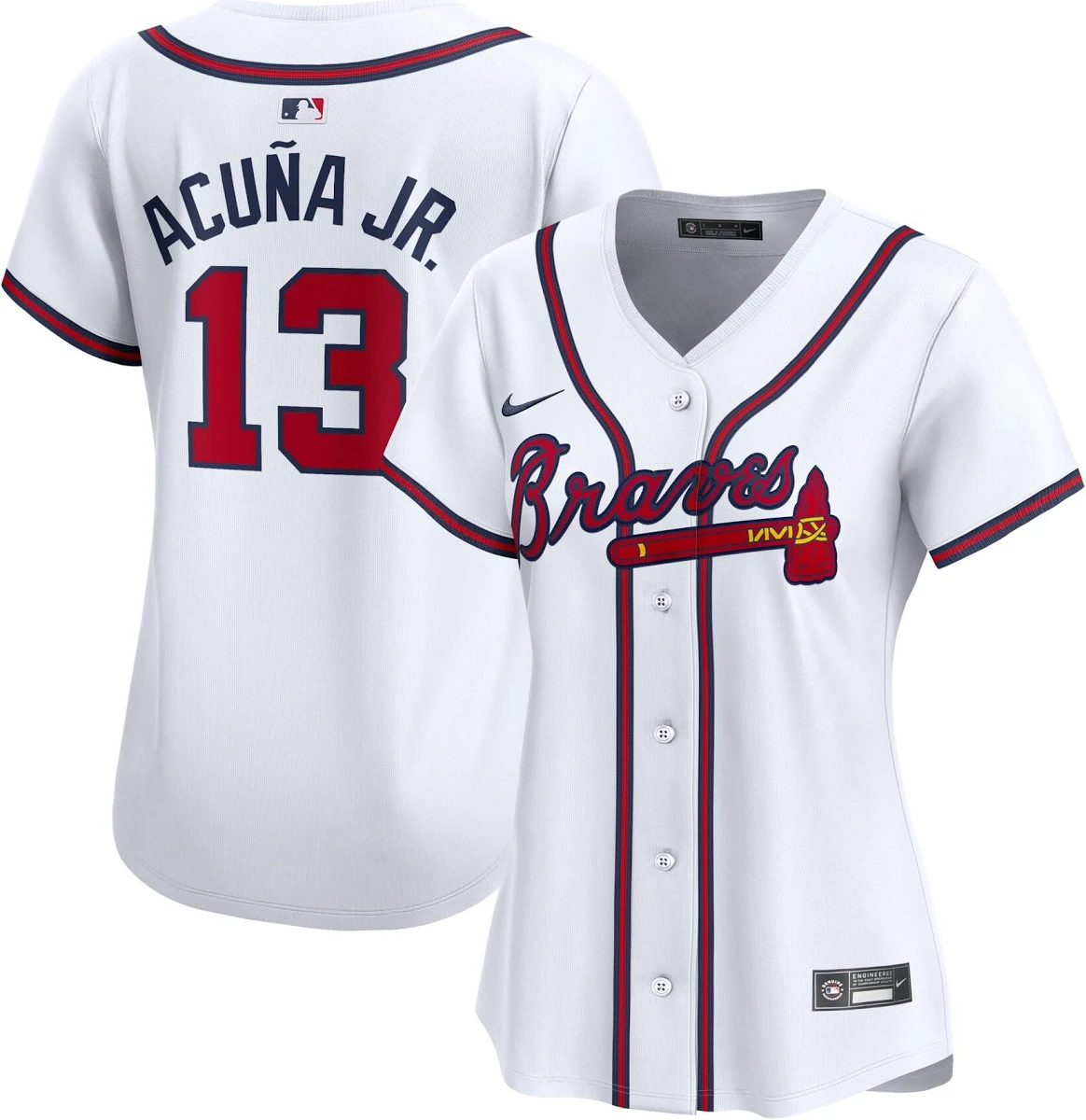 Ronald Acuña Jr. Atlanta Braves Women's City Connect Limited Player Jersey - White