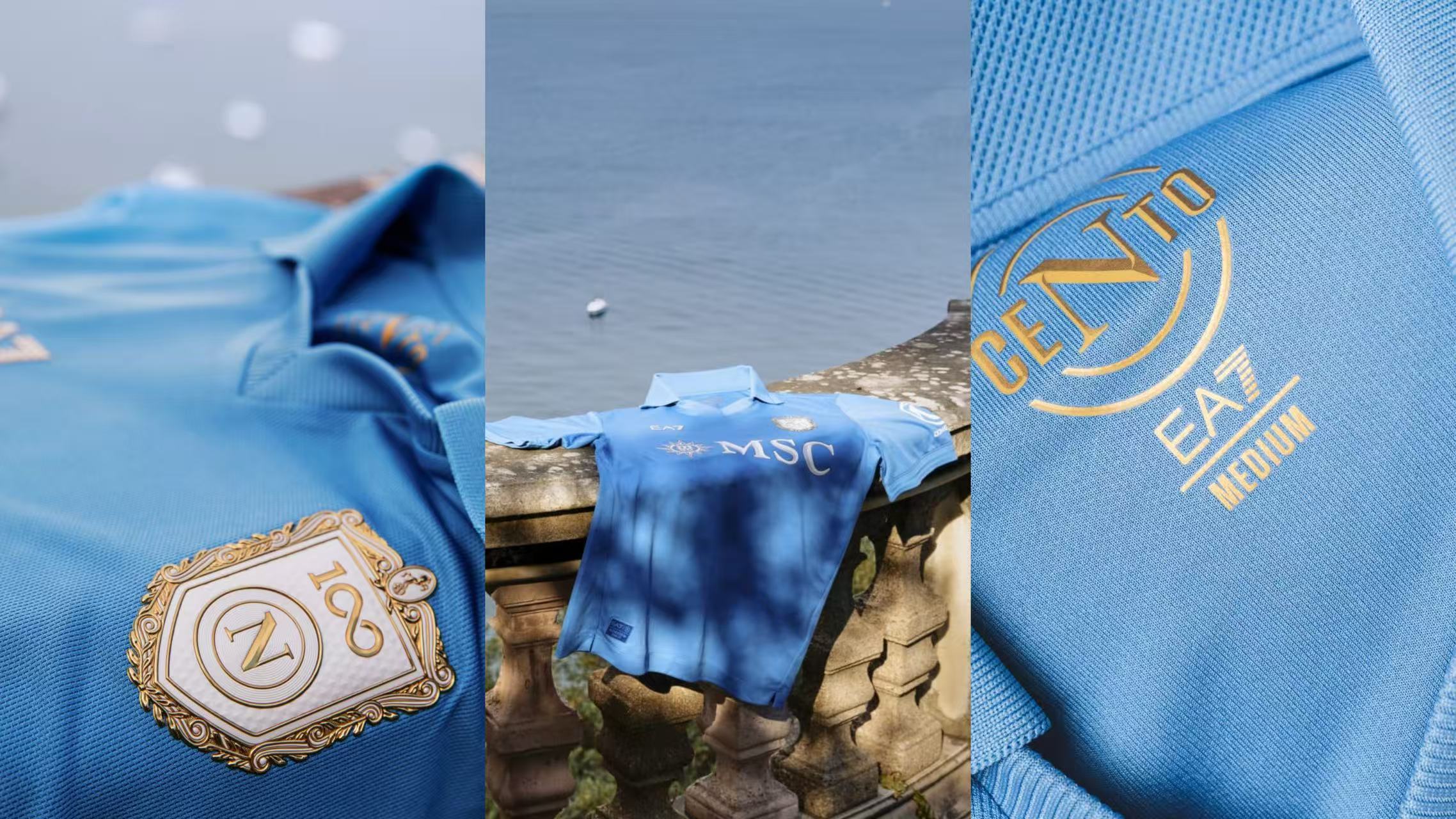 Napoli 26/27 centenary home jersey - Vibrant Blue