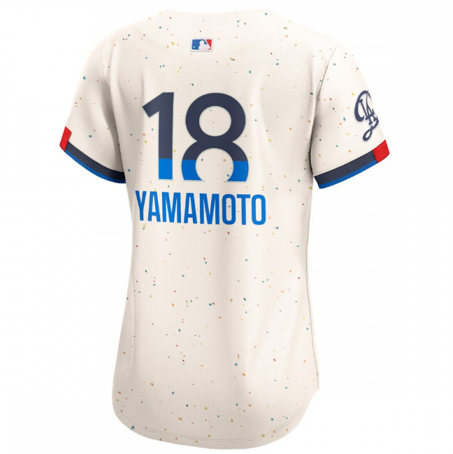 Yoshinobu Yamamoto Women's City Connect Jersey Back