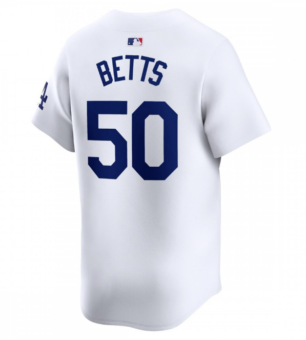 Mookie Betts Home Limited Jersey Back