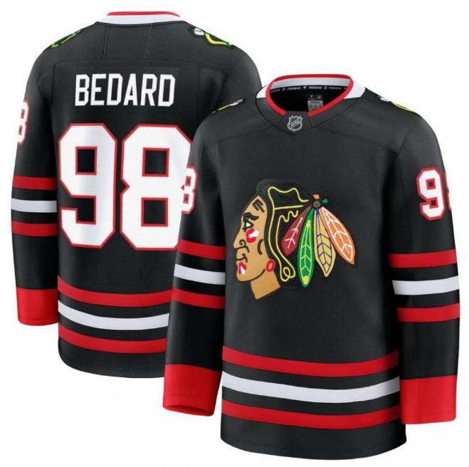 Connor Bedard Chicago Blackhawks Jersey Front