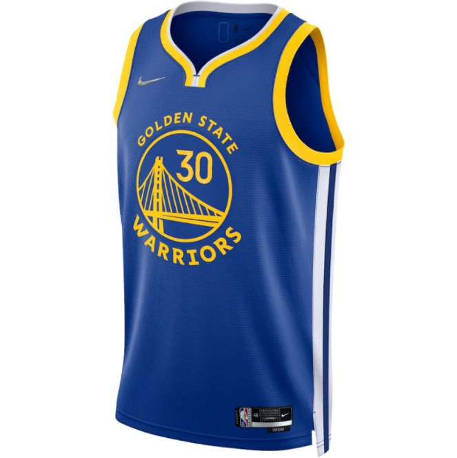 Men's Golden State Warriors Stephen Curry #30 Royal 21/22 Swingman Jersey Front