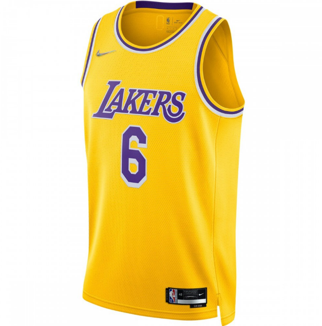 LeBron James Los Angeles Lakers 2021/22 Diamond Swingman Jersey Front