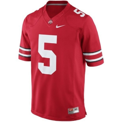 Ohio State Buckeyes #5 Braxton Miller Men Stitch Jersey - Red Front