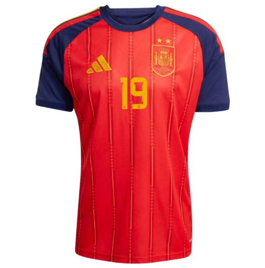 Spain Lamine Yamal Home Jersey Front