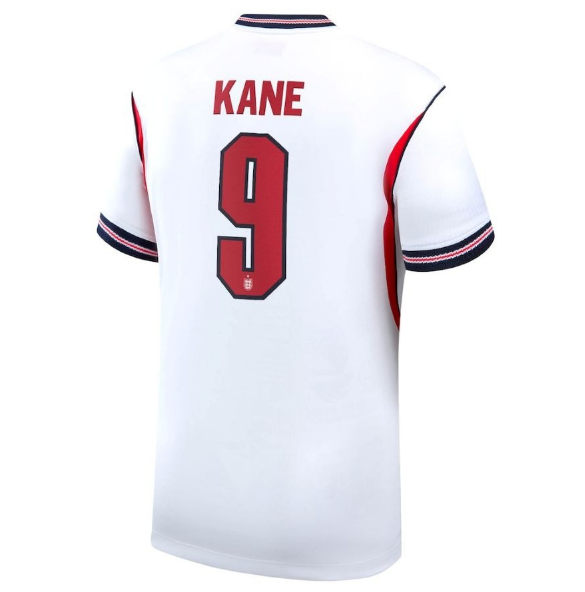 England Kane Home Jersey Back