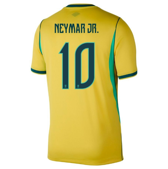 Brazil Neymar Jr Home Jersey Back