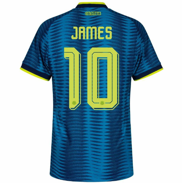 Colombia James Away Jersey Back