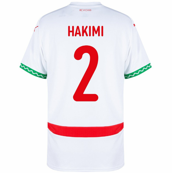 Morocco Hakimi Away Jersey Back