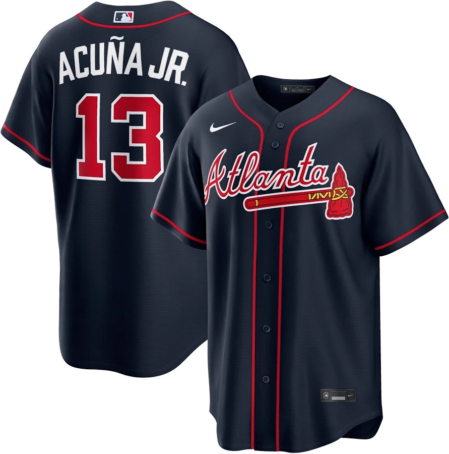 Ronald Acuña Jr. Atlanta Braves Alternate Limited Jersey - Navy