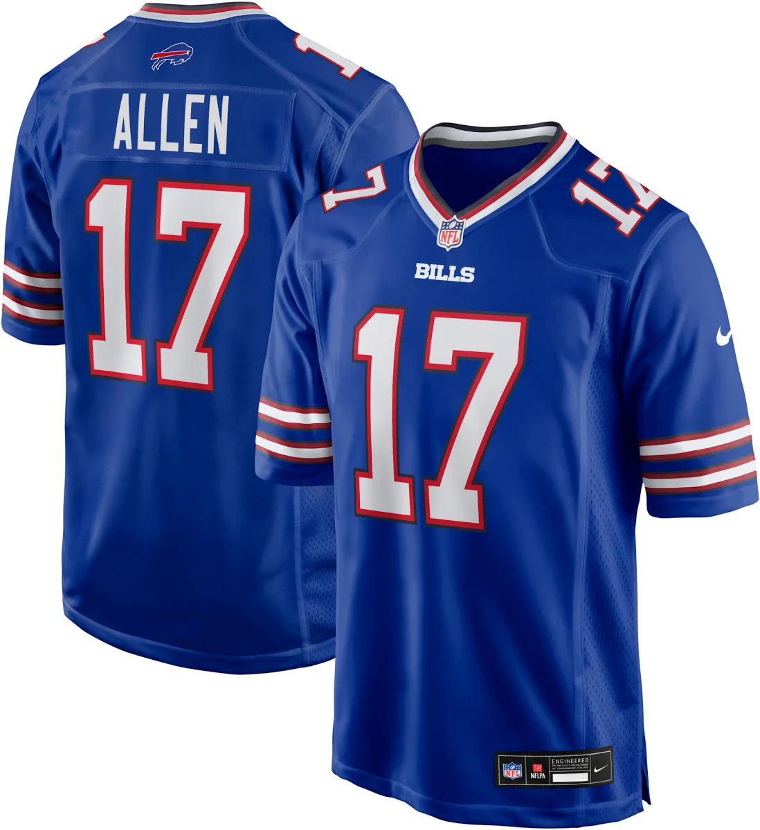 Buffalo Bills Josh Allen Royal Blue Team Game Jersey | Lightweight Fan Gear