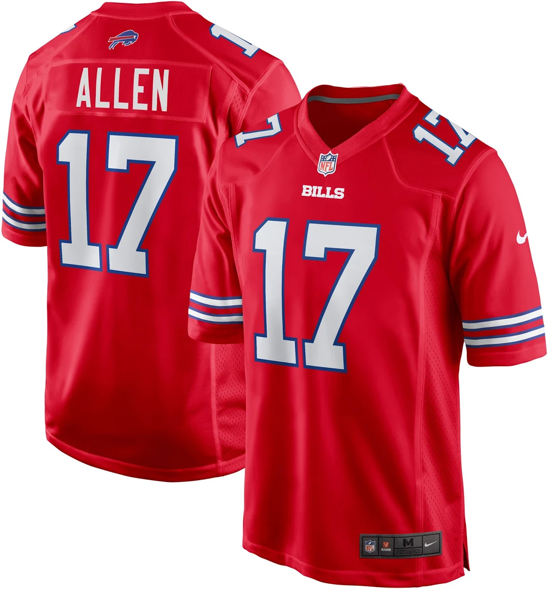 Buffalo Bills Josh Allen Red Alternate Game Jersey | Lightweight Fan Gear