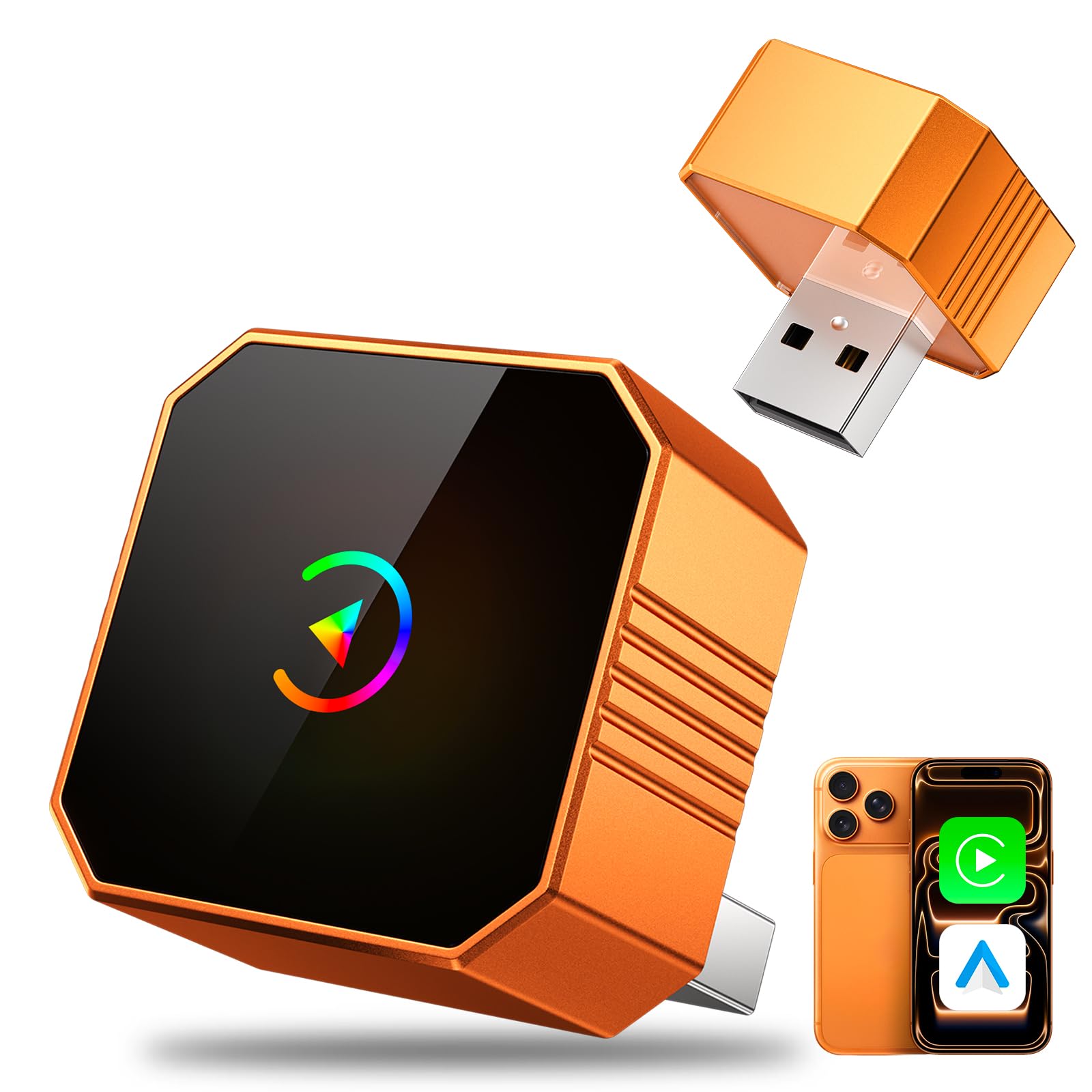 2026 Upgraded Wireless CarPlay Adapter  ＆Android Auto
