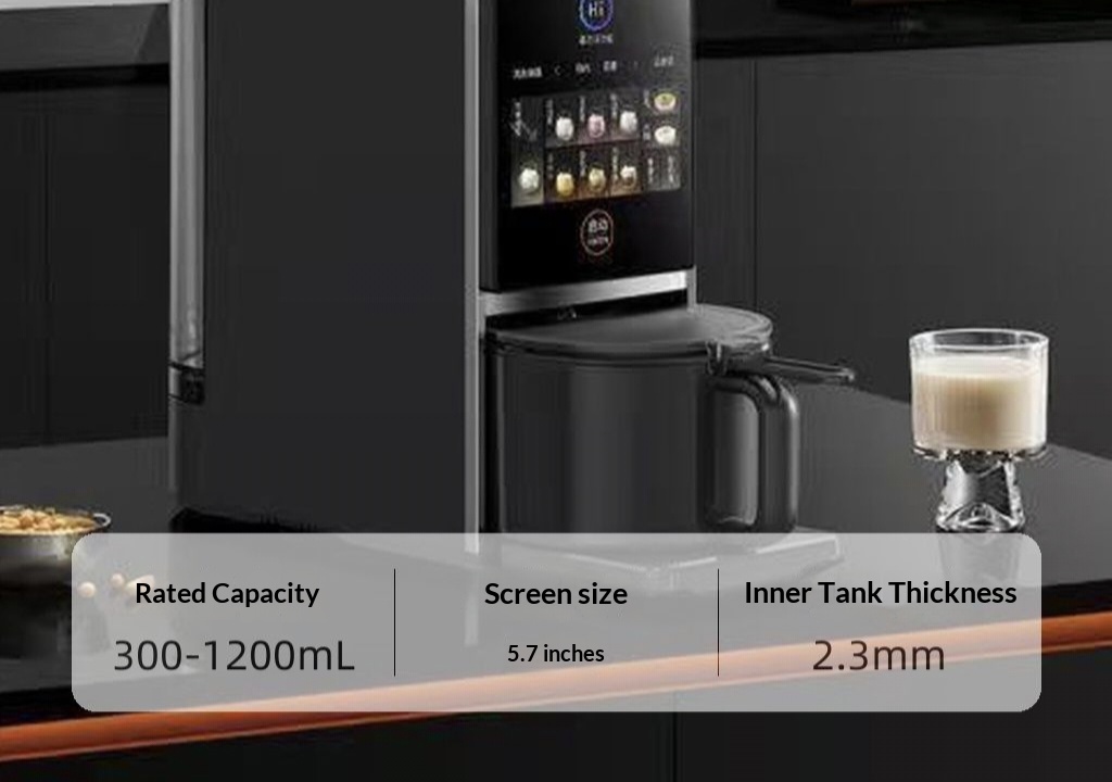 5.7-inch Full Color Touchscreen Automatic Self-Cleaning Blender, Low Noise Multifunctional Soymilk Maker