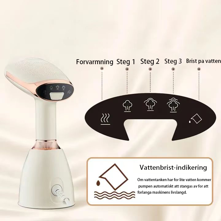 Vapren VR3 – Powerful pressurised steam that smooths stubborn wrinkles in just 15 seconds, refreshes every fabric, and goes wherever you go.