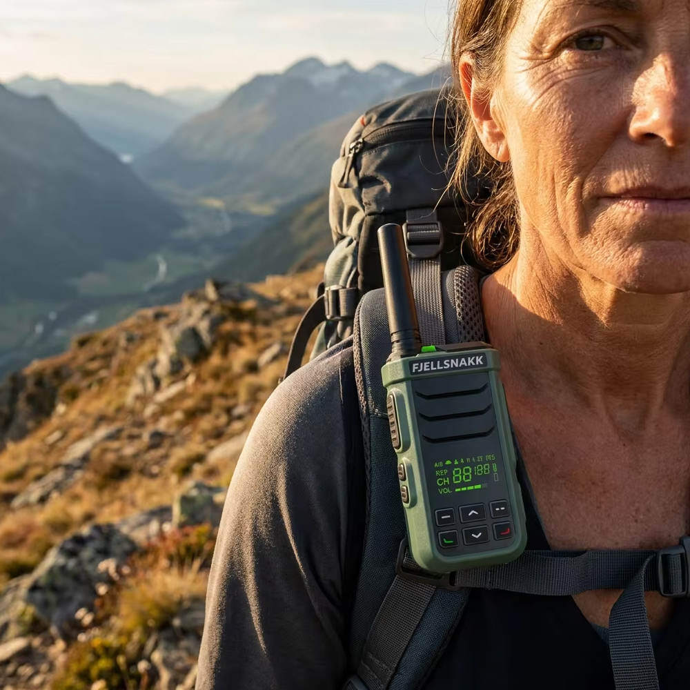 PEAKCRAG P21 Floating Walkie Talkie – IP68 Waterproof, Works in Hot & Cold, 22 Preset Channels