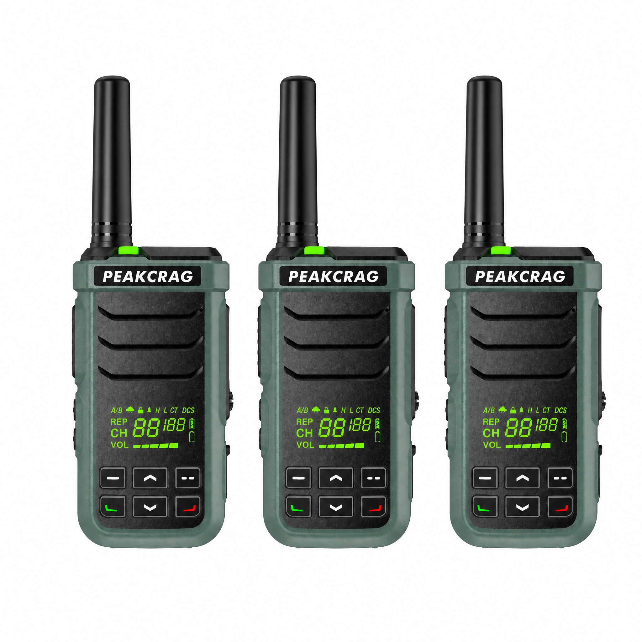 PEAKCRAG P21 Floating Walkie Talkie – IP68 Waterproof, Works in Hot & Cold, 22 Preset Channels