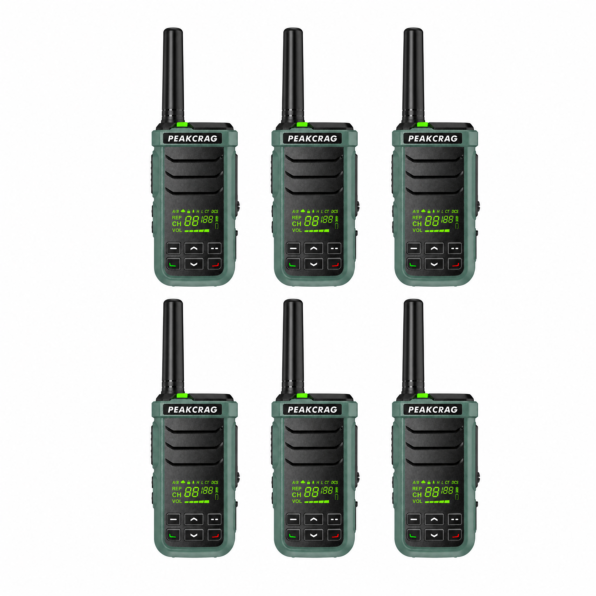 PEAKCRAG P21 Floating Walkie Talkie – IP68 Waterproof, Works in Hot & Cold, 22 Preset Channels