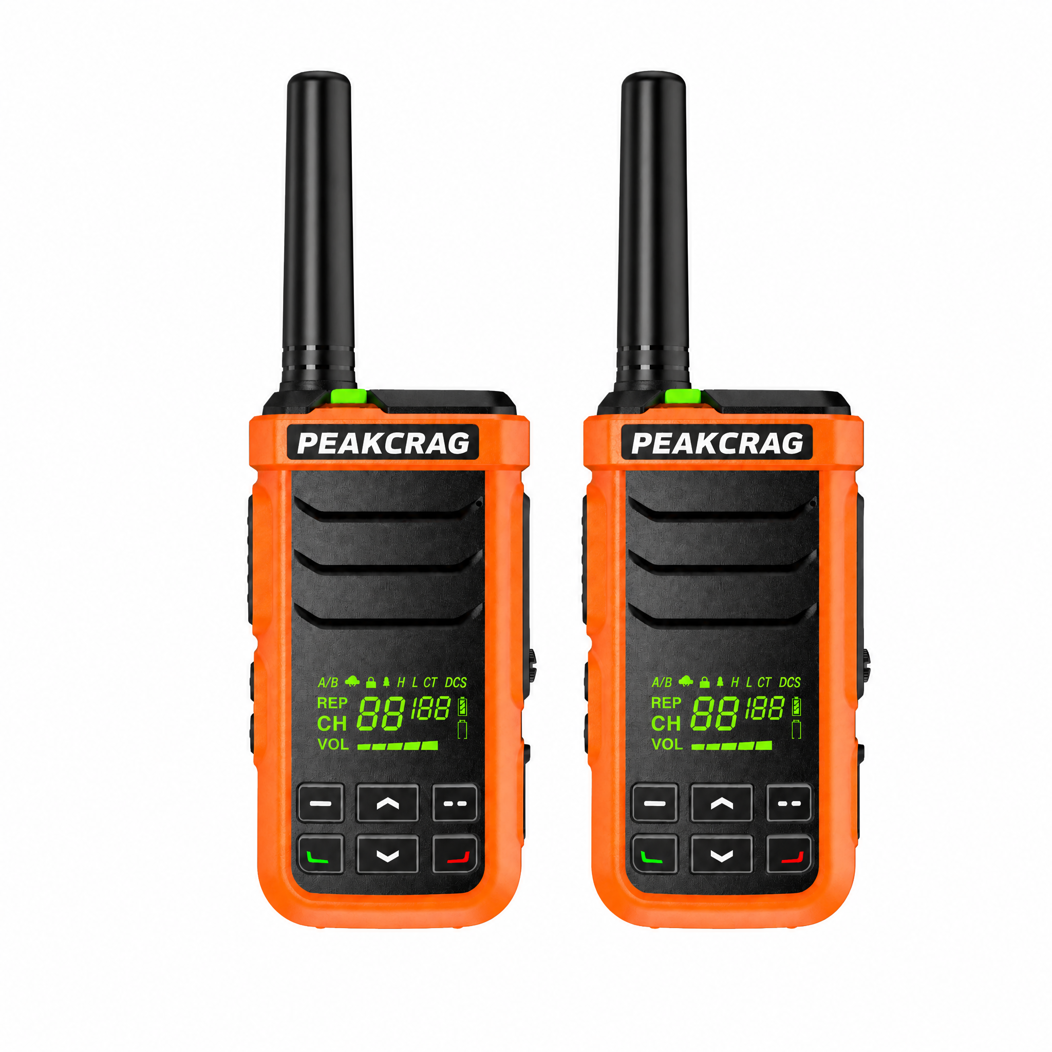PEAKCRAG P21 Floating Walkie Talkie – IP68 Waterproof, Works in Hot & Cold, 22 Preset Channels