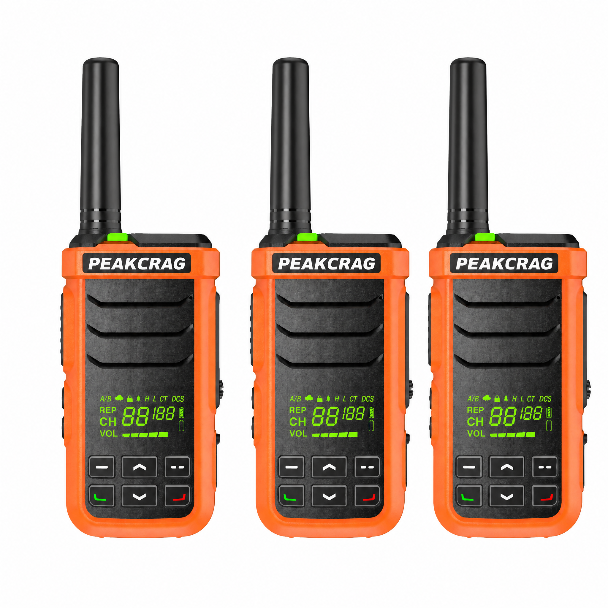 PEAKCRAG P21 Floating Walkie Talkie – IP68 Waterproof, Works in Hot & Cold, 22 Preset Channels