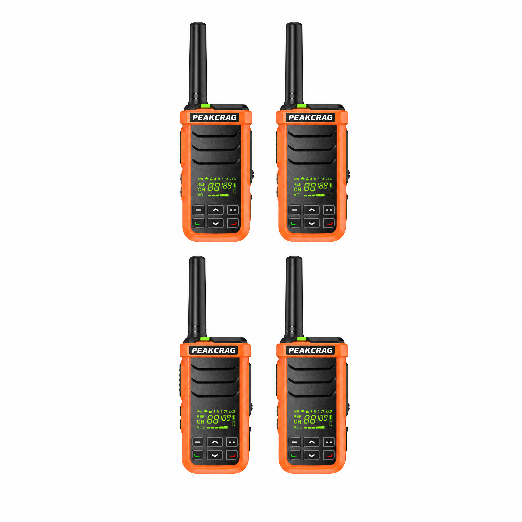 PEAKCRAG P21 Floating Walkie Talkie – IP68 Waterproof, Works in Hot & Cold, 22 Preset Channels