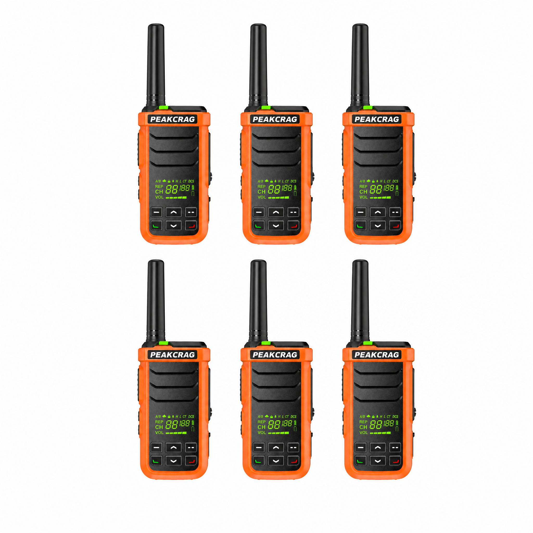 PEAKCRAG P21 Floating Walkie Talkie – IP68 Waterproof, Works in Hot & Cold, 22 Preset Channels