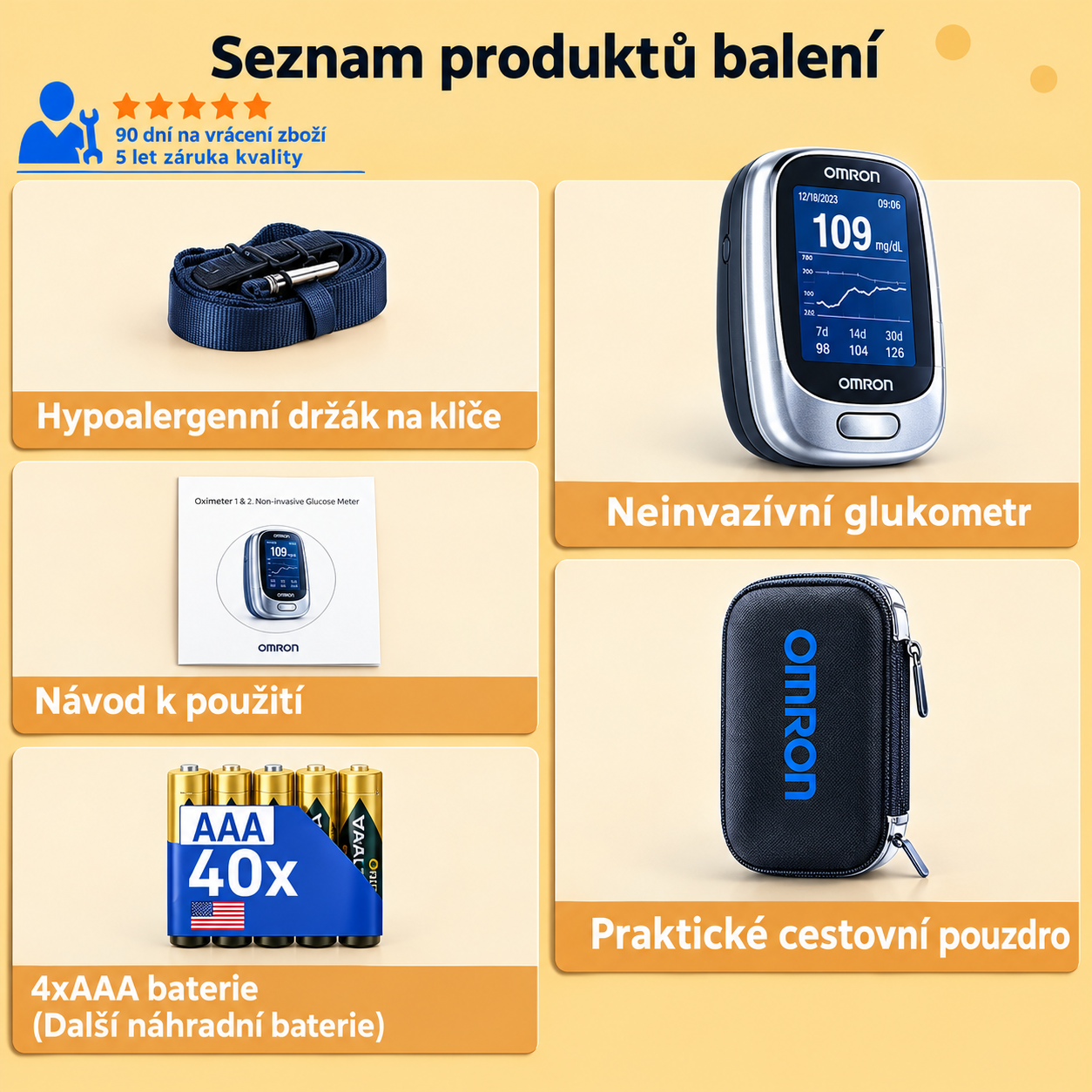 🔥Nejnovější technologie infračerveného glukometru Omron™ z roku 2026🔥