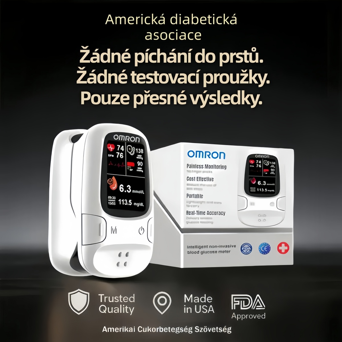 2026🔥 nový Omron™ představuje nově uvedený neinvazivní chytrý glukometr pro měření hladiny glukózy v krvi 🔥Vyrobeno v USA🔥