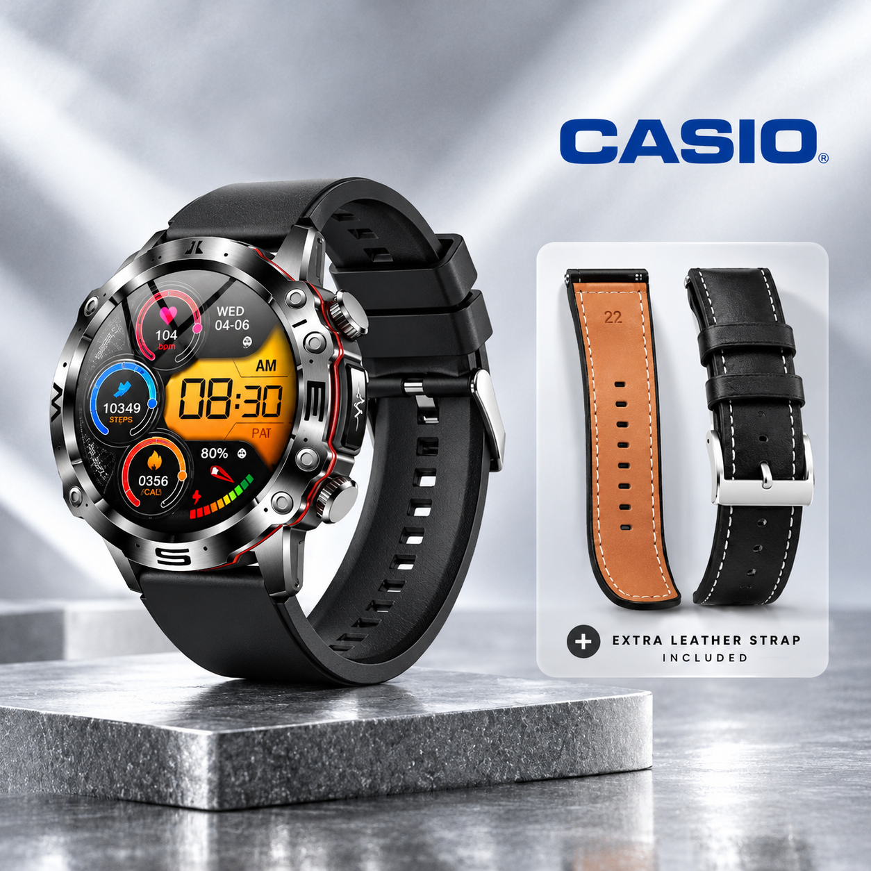 💫 Chytré hodinky CASIO AI z roku 2026 – Doma, v práci nebo na cestách, vždy po vašem boku ⏱️