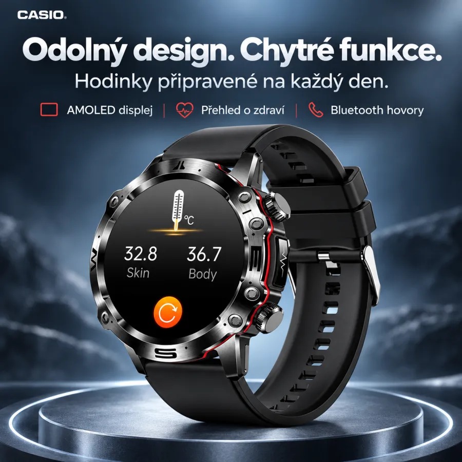 💫 Chytré hodinky CASIO AI z roku 2026 – Doma, v práci nebo na cestách, vždy po vašem boku ⏱️