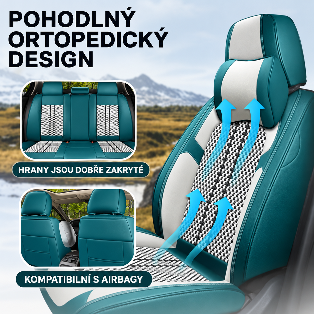 🚗 Sleva 50 % – Luxusní potah na autosedačku – Prodyšný a pohodlný, vhodný pro všechna auta