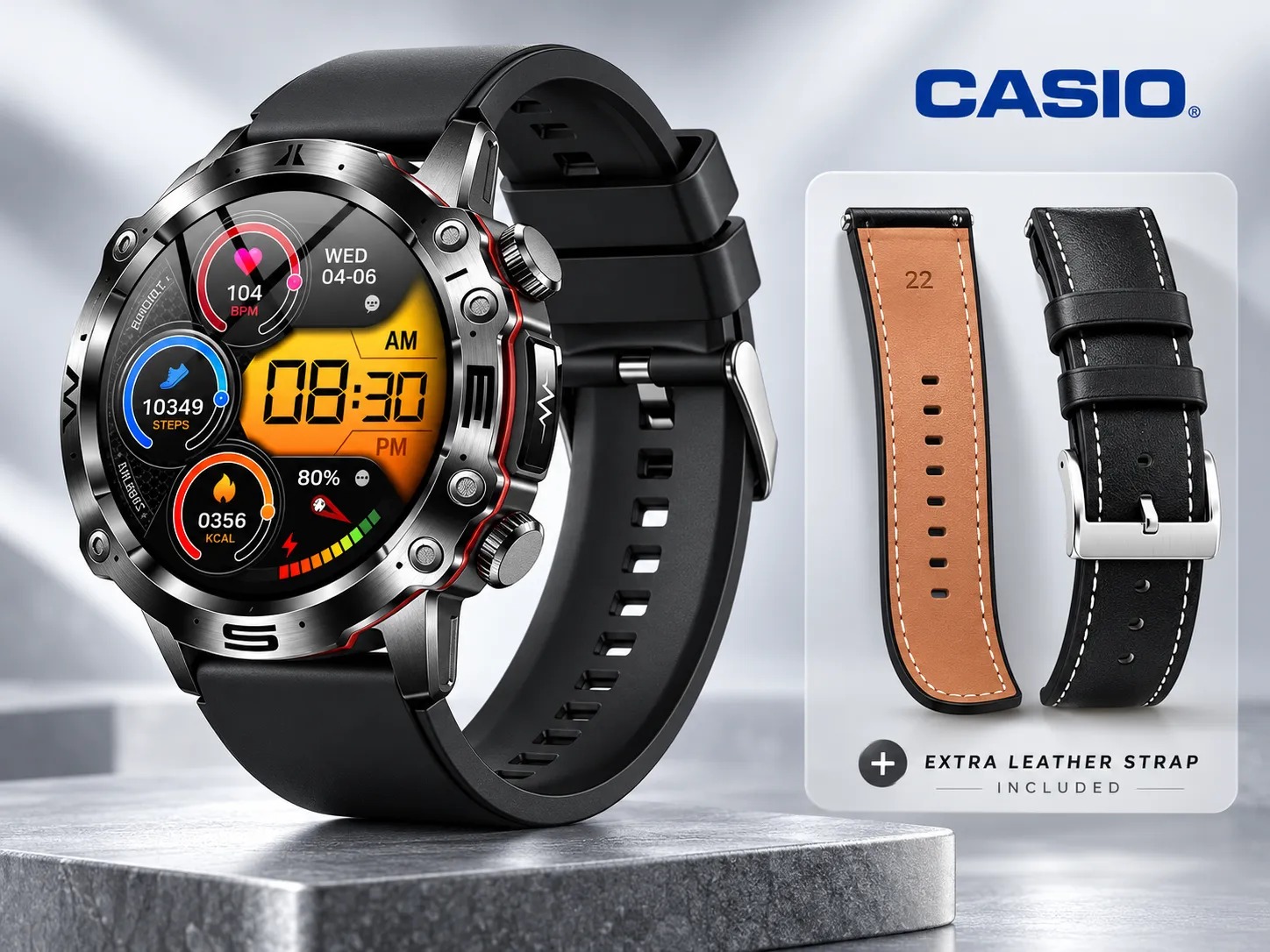 💫 Chytré hodinky CASIO AI z roku 2026 – Doma, v práci nebo na cestách, vždy po vašem boku ⏱️