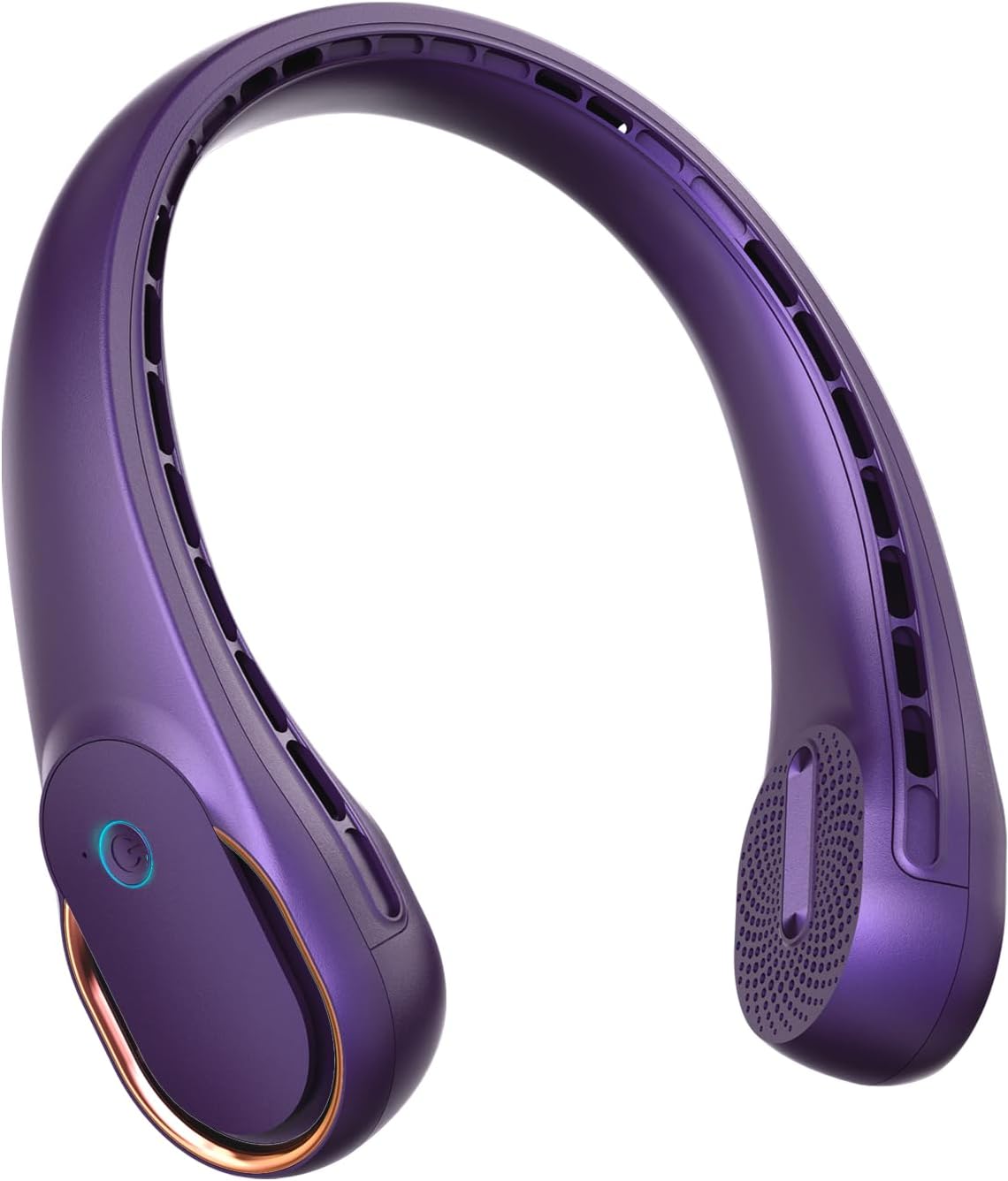 Neck Fan, Portable Personal Fan Strong Wind, 4000mAh, Air Volume,360° Cooling, No Hair Twisting, Air Volume On 2 Sides, Non-Slip, Quick Charge, Long Use Time, Birthday Gift for Women, Dad, Men