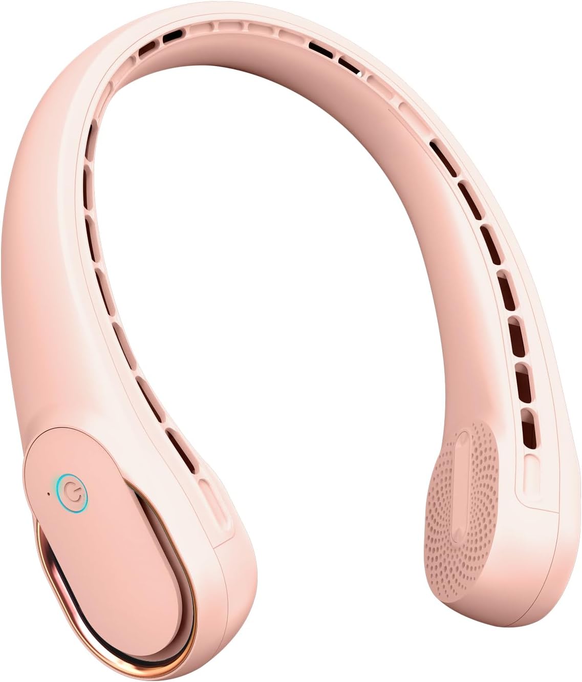 Neck Fan, Portable Personal Fan Strong Wind, 4000mAh, Air Volume,360° Cooling, No Hair Twisting, Air Volume On 2 Sides, Non-Slip, Quick Charge, Long Use Time, Birthday Gift for Women, Dad, Men