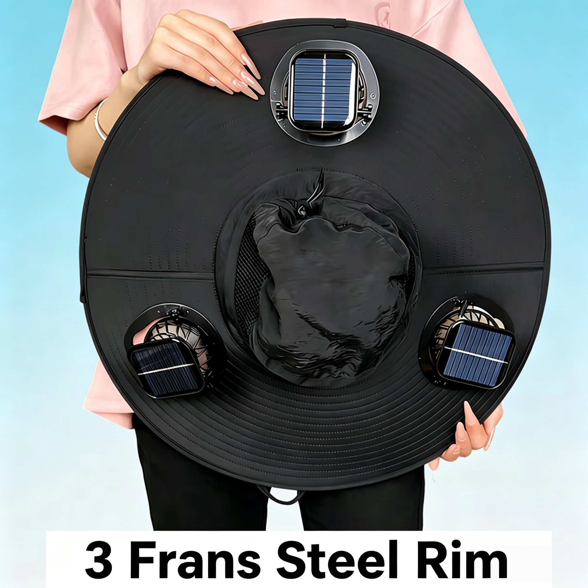 Summer Hot Seller💥Buy 1 Get 1 Free🔥Solar-powered fan hat, outdoor fishing hat, includes 3 rechargeable fans, suitable for various occasions: running, camping, fishing, travel.
