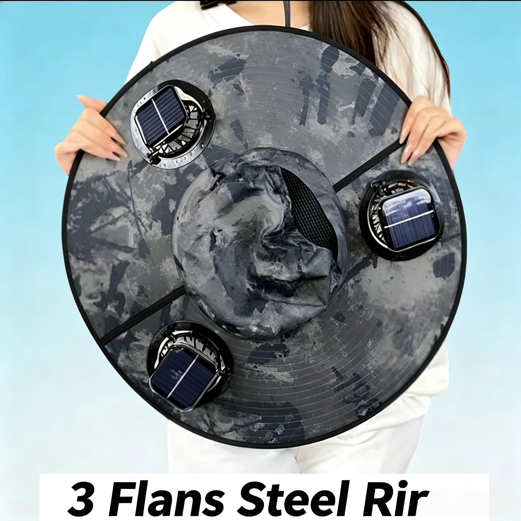 Summer Hot Seller💥Buy 1 Get 1 Free🔥Solar-powered fan hat, outdoor fishing hat, includes 3 rechargeable fans, suitable for various occasions: running, camping, fishing, travel.