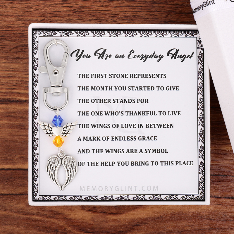 You Are an Everyday Angel Poem & Charm, Wings