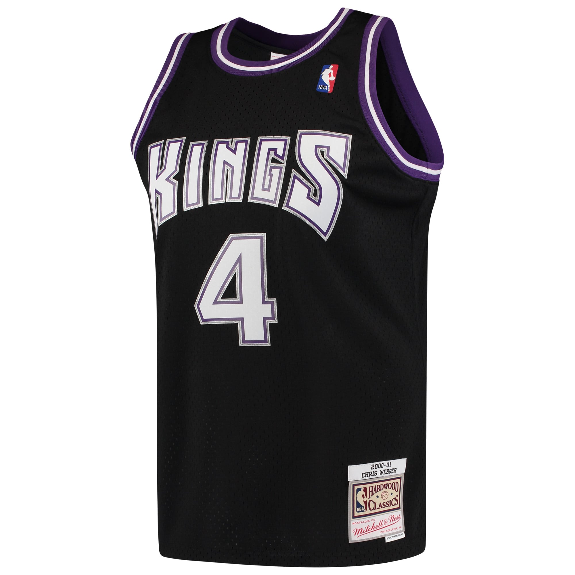 Chris Webber Sacramento Kings Mitchell & Ness 2000/01 Hardwood Classics Swingman Jersey Black