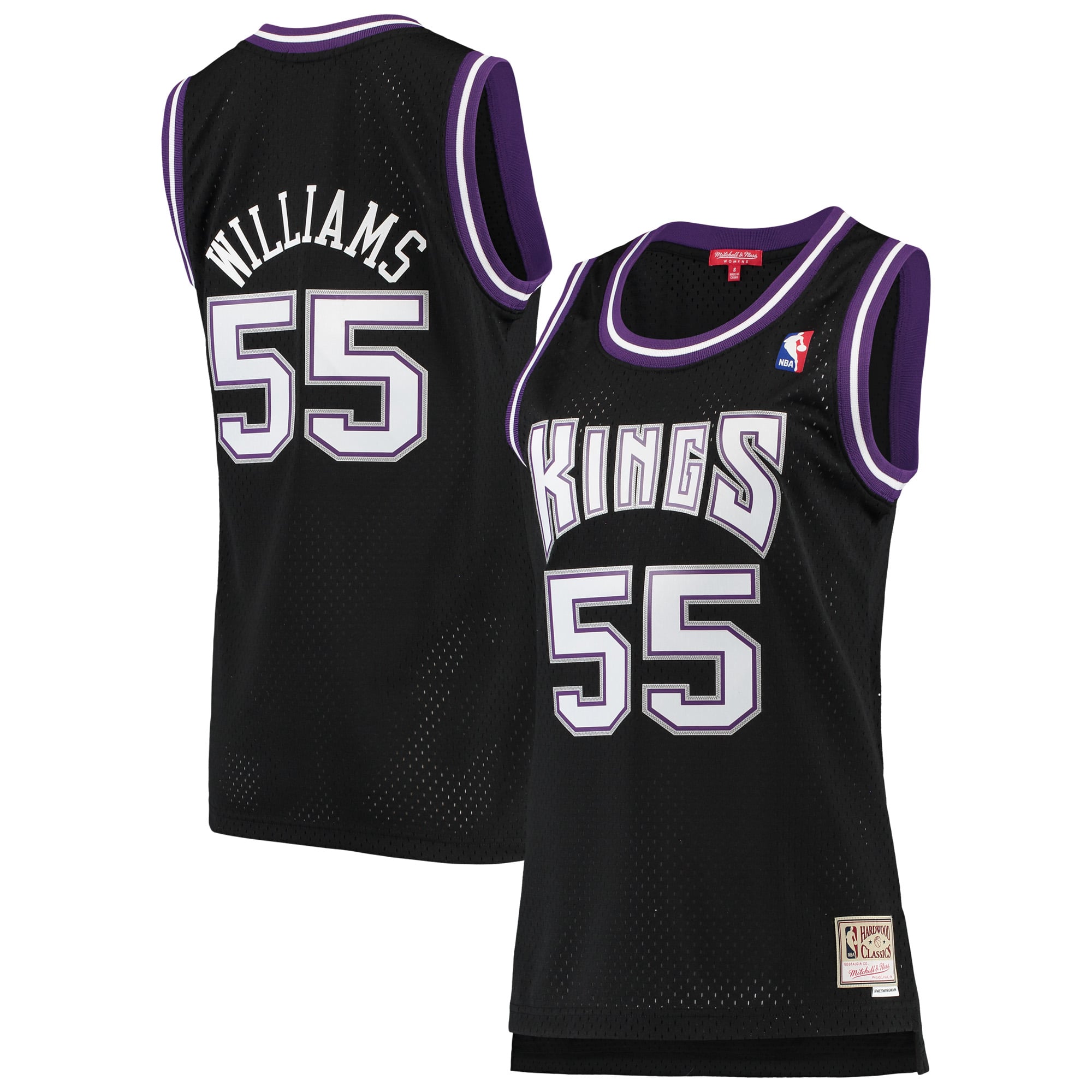 Jason Williams Sacramento Kings Mitchell & Ness Women's 2000/01 Hardwood Classics Swingman Jersey Black