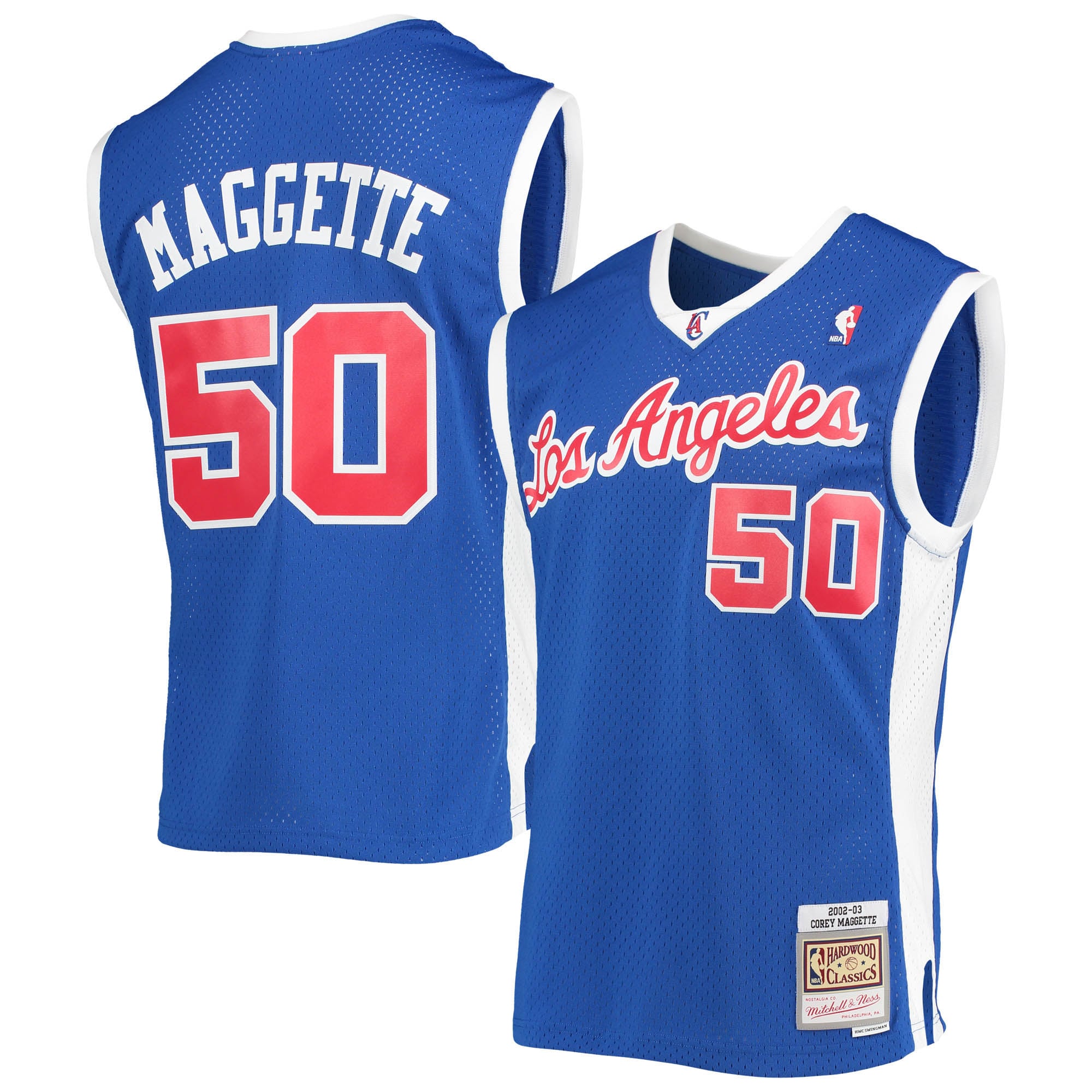 Corey Maggette LA Clippers Mitchell & Ness 2002/03 Hardwood Classics Swingman Jersey Royal