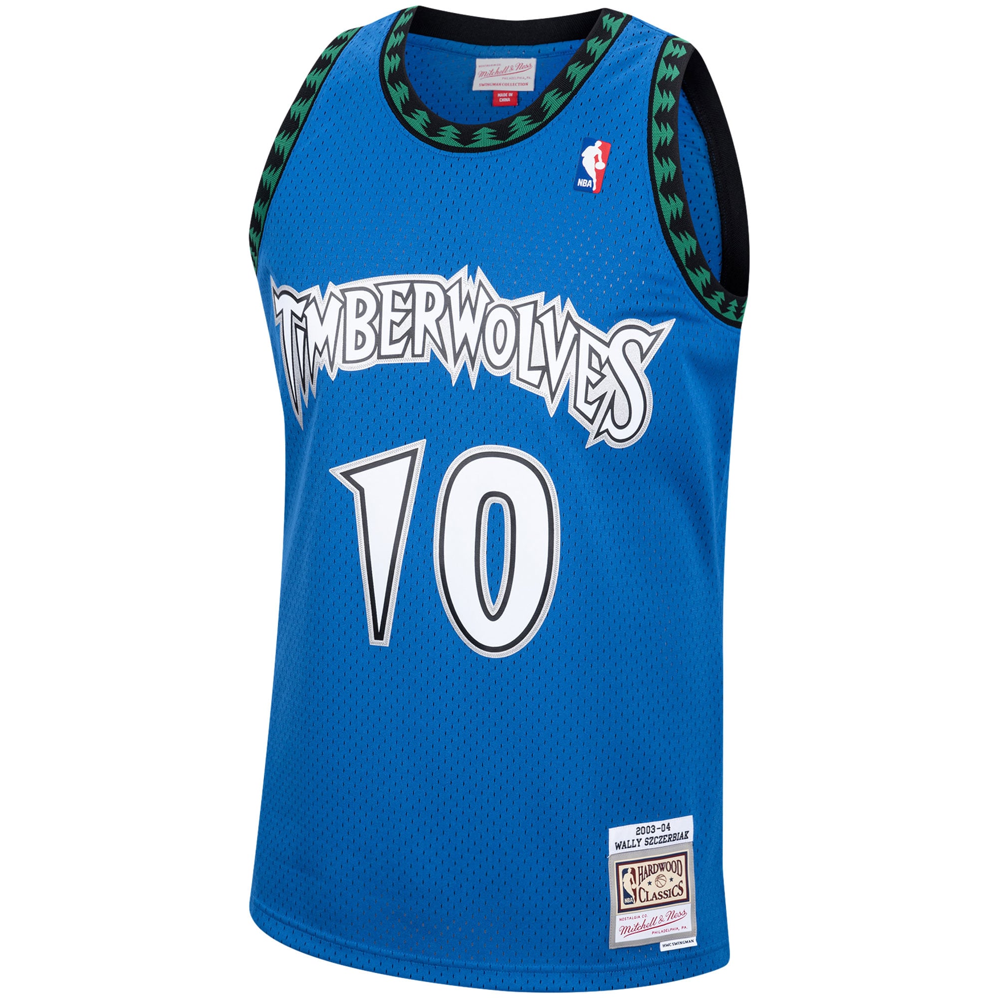 Wally Szczerbiak Minnesota Timberwolves Mitchell & Ness 2003/04 Hardwood Classics Swingman Jersey Blue