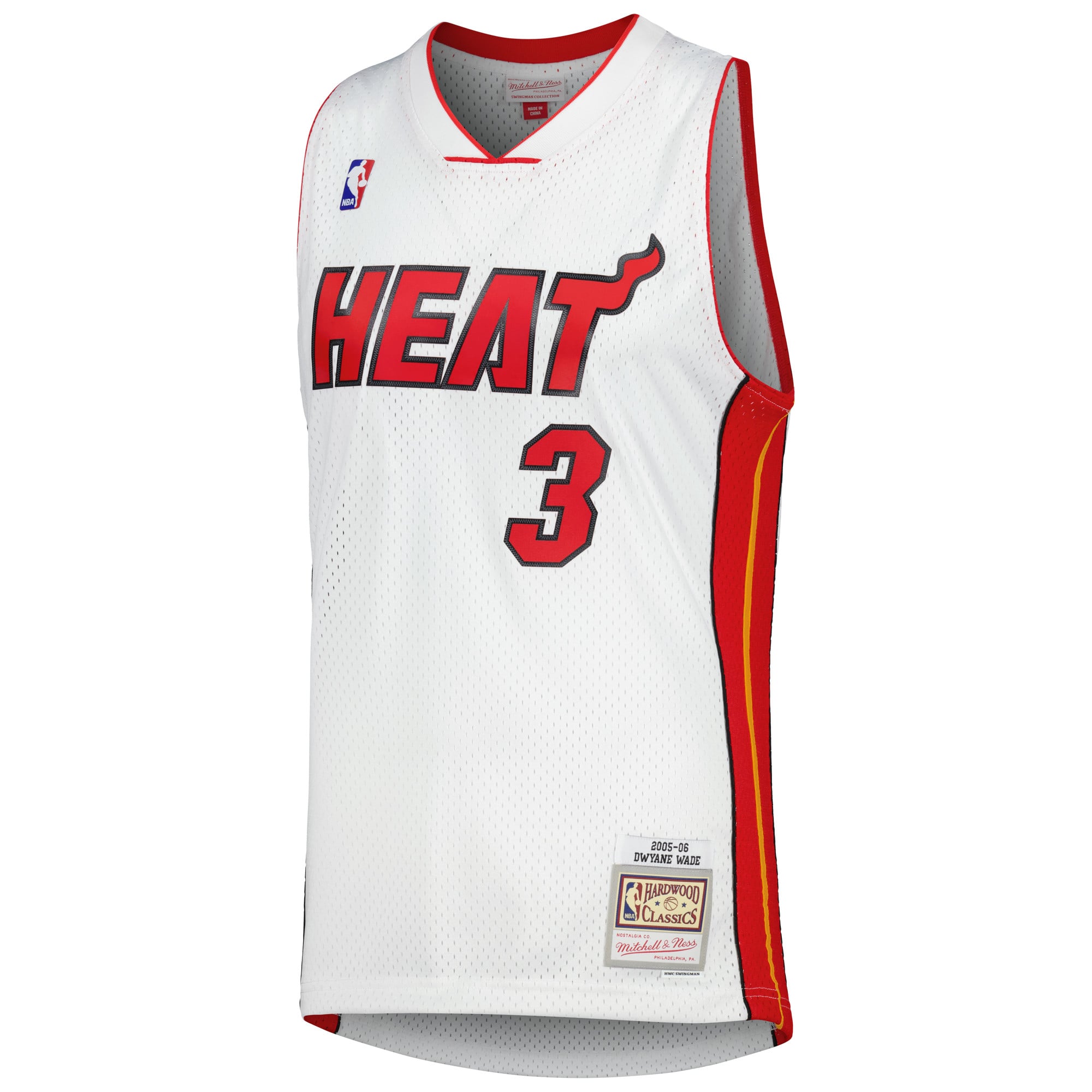 Dwyane Wade Miami Heat Mitchell & Ness 2005/06 Hardwood Classics Swingman Jersey White
