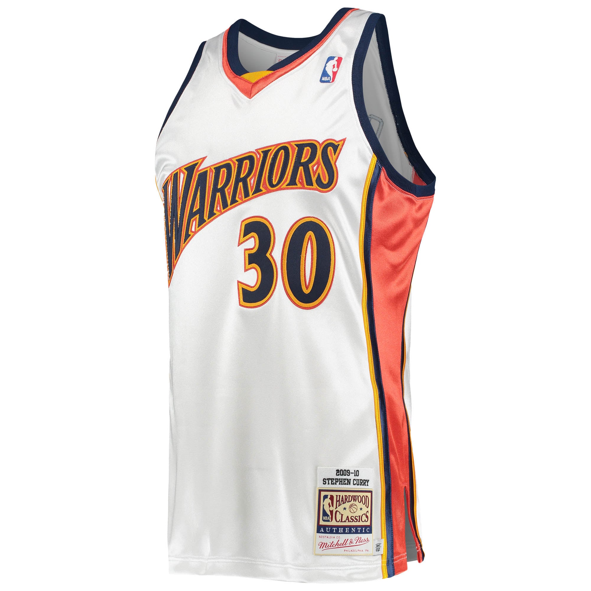 Stephen Curry Golden State Warriors Mitchell & Ness 2009/10 Hardwood Classics Style Jersey White